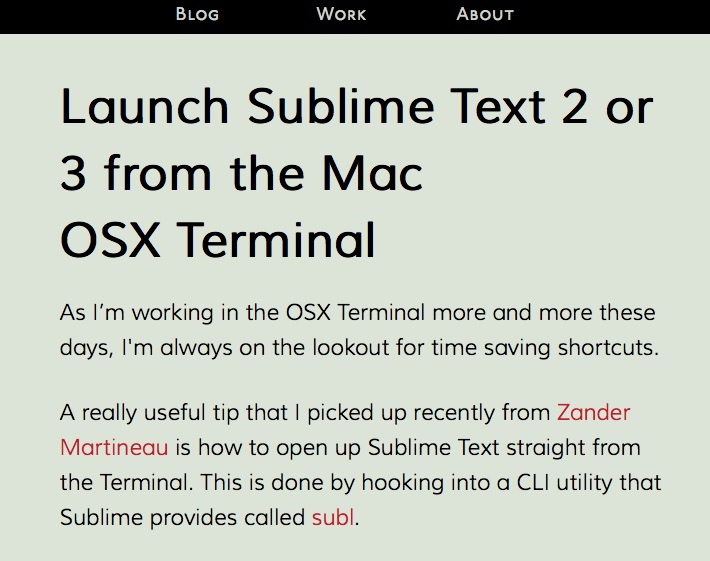 launch sublime text from terminal iterm